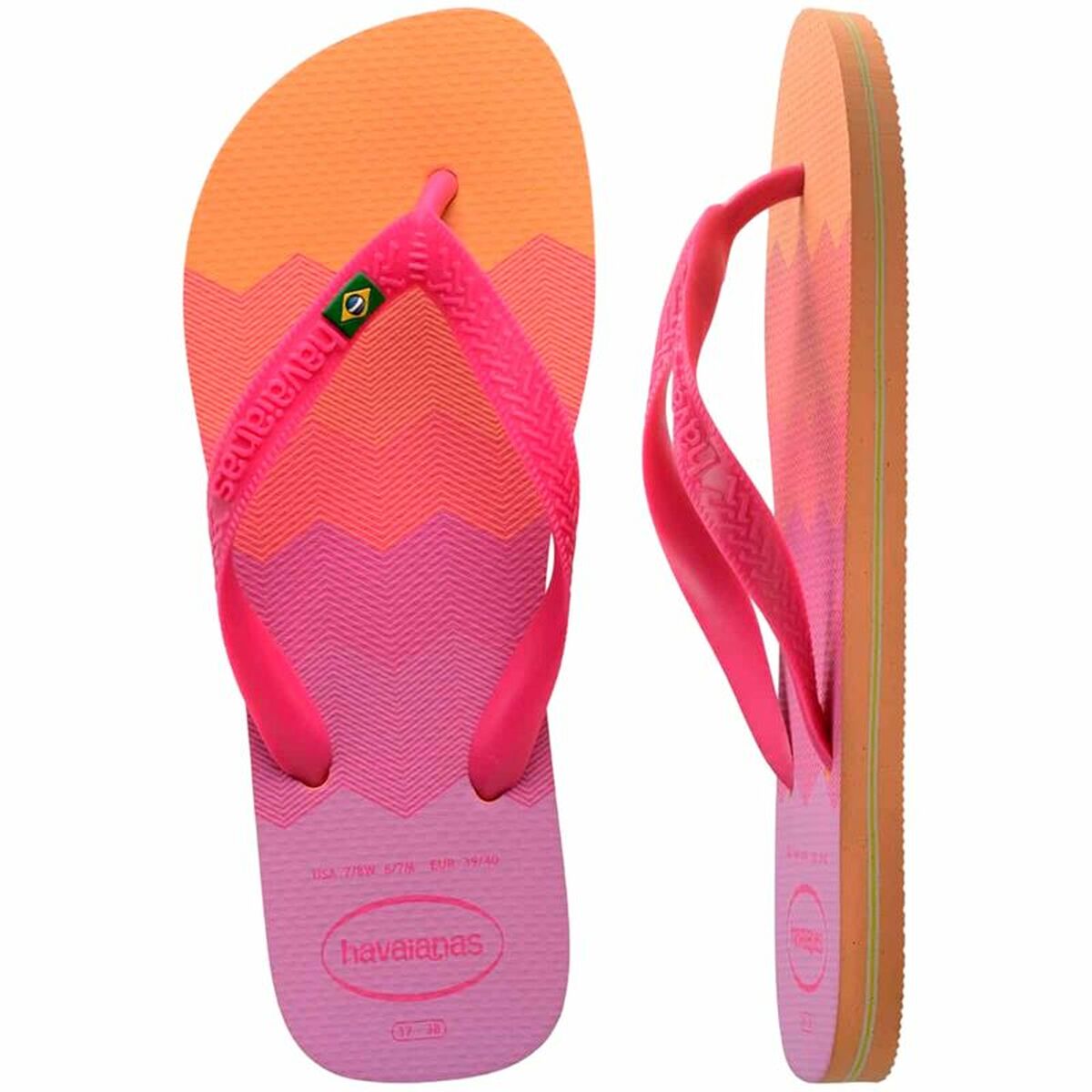 Strandtofflor för kvinnor Havaianas Brasil Fresh Rosa - 4
