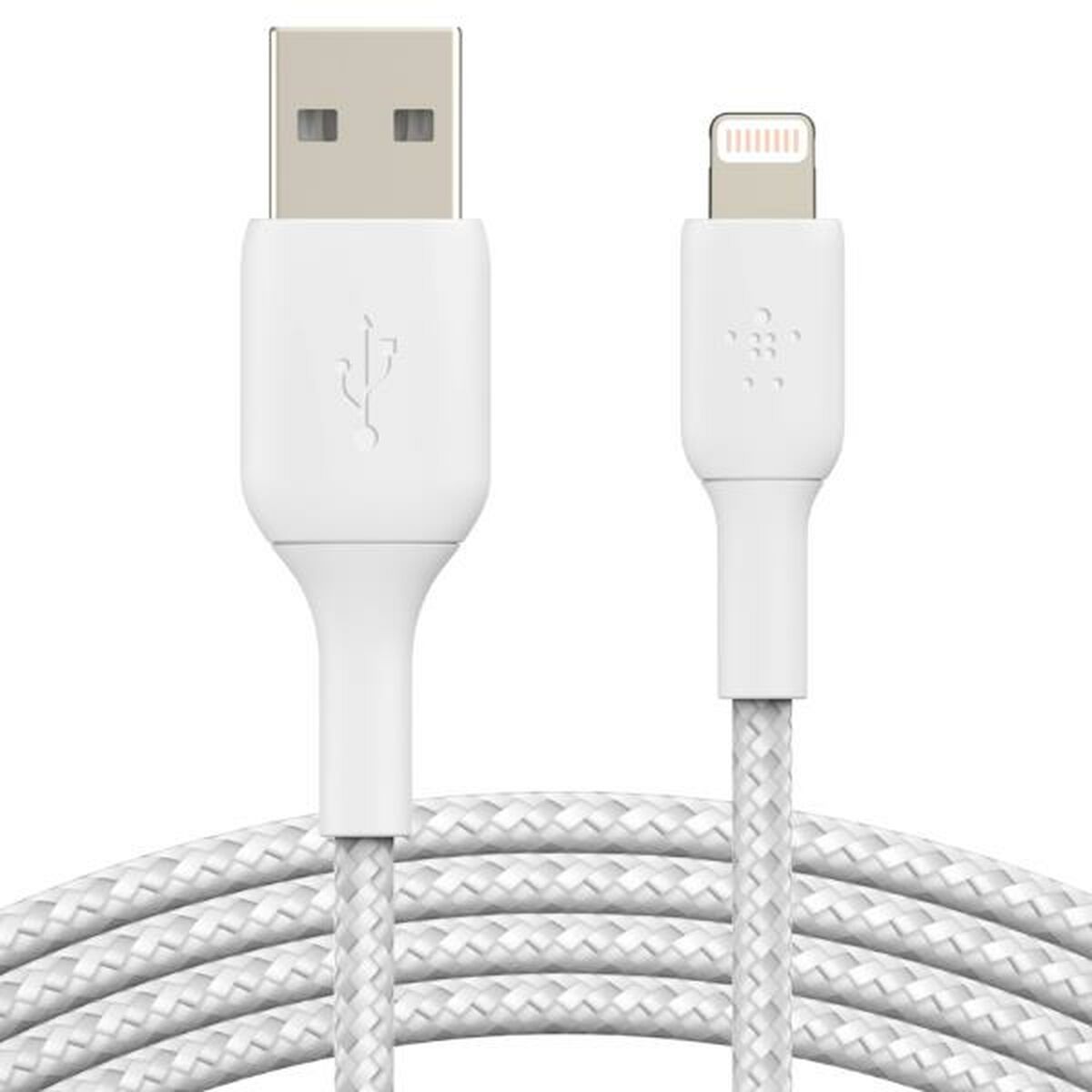 Kabel Lightning Belkin CAA002BT0MWH Vit 15 cm - 2