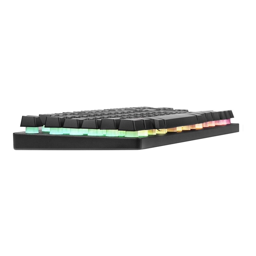 Gaming Tangentbord/ OR: Speltangentbord Mars Gaming MKTKLES LED RGB Qwerty Spanska - 3