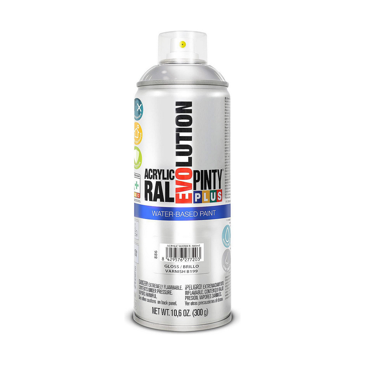 Lacksprej Pintyplus Evolution B199 Vattenbaserat 400 ml Ofärgad - 3