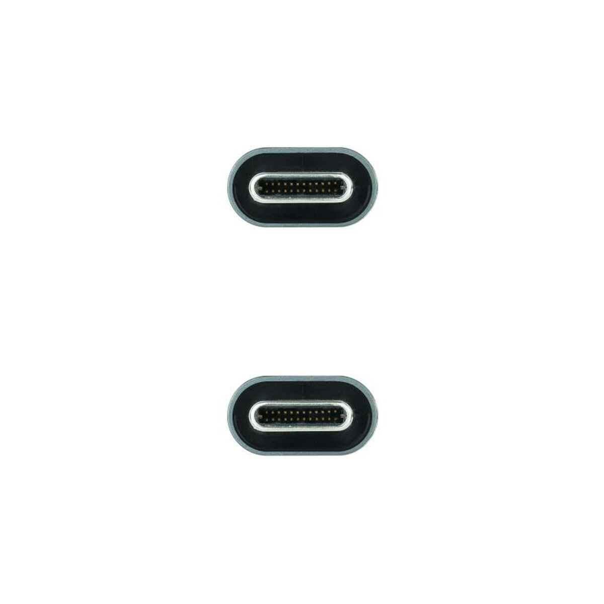 USB-C-kabel NANOCABLE 10.01.4300 50 cm Svart - 2