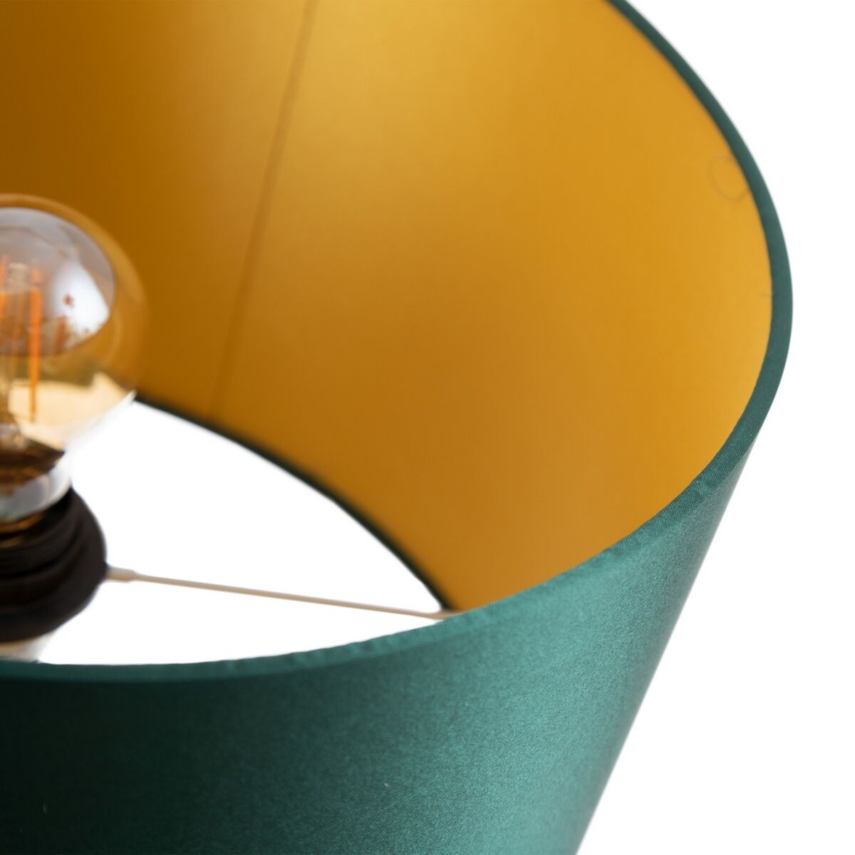 Bordslampa 43,5 x 30,5 x 60 cm Gyllene Grön Polyresin - 7
