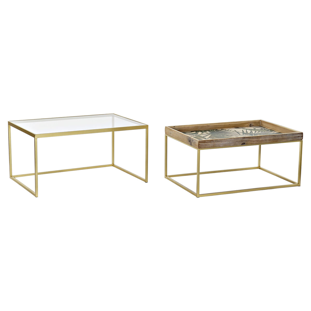 2-bordsset DKD Home Decor Grå Metall (Renoverade A) - 3