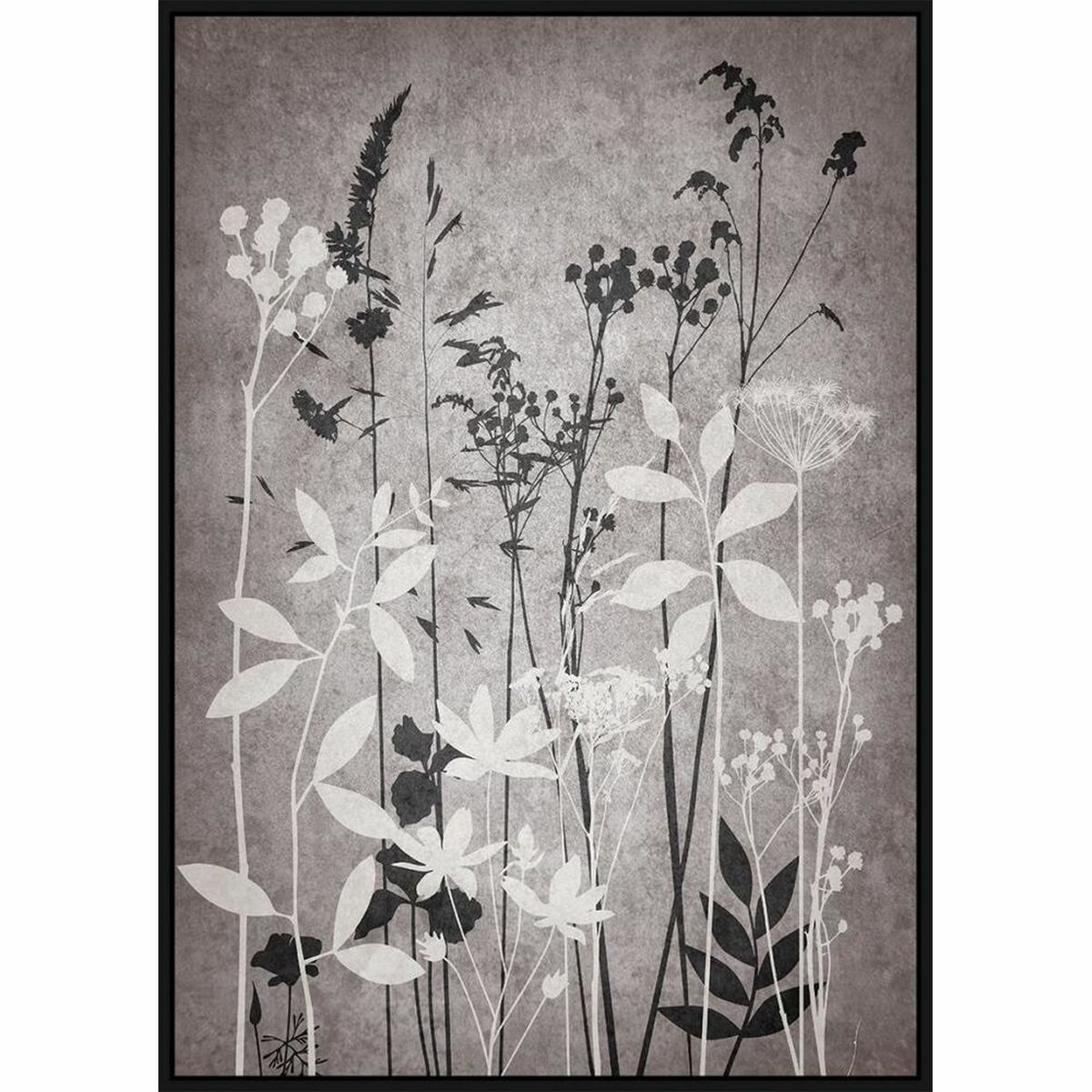 Tavla DKD Home Decor 53 x 4,5 x 73 cm Modern Löv av en växt (2 antal) - 4