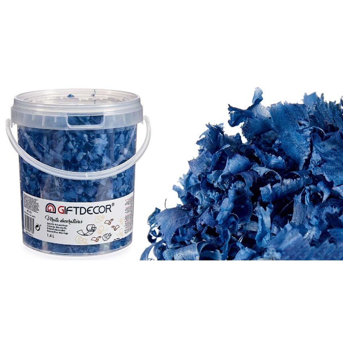 Dekorativa spån Gift Decor Mörkblå 1,4 L (6 antal) - 4