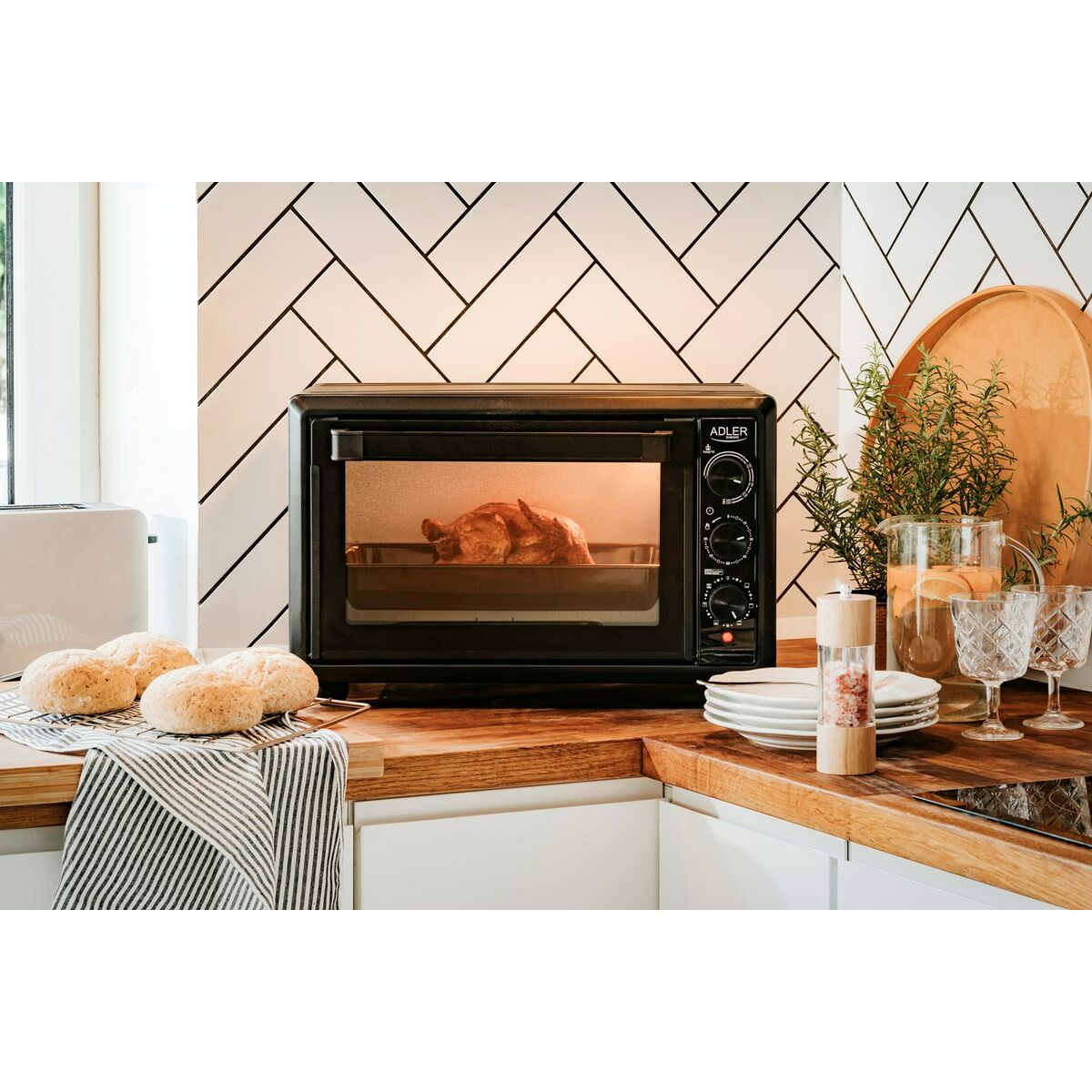 Elektrisk Mini-ugn Adler AD 6023 1500 W - 4