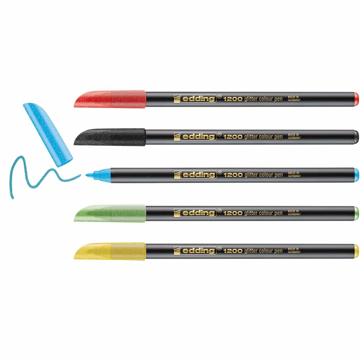 Tuschpennor Edding 1200 Multicolour Glitter Fall 5 antal - 3