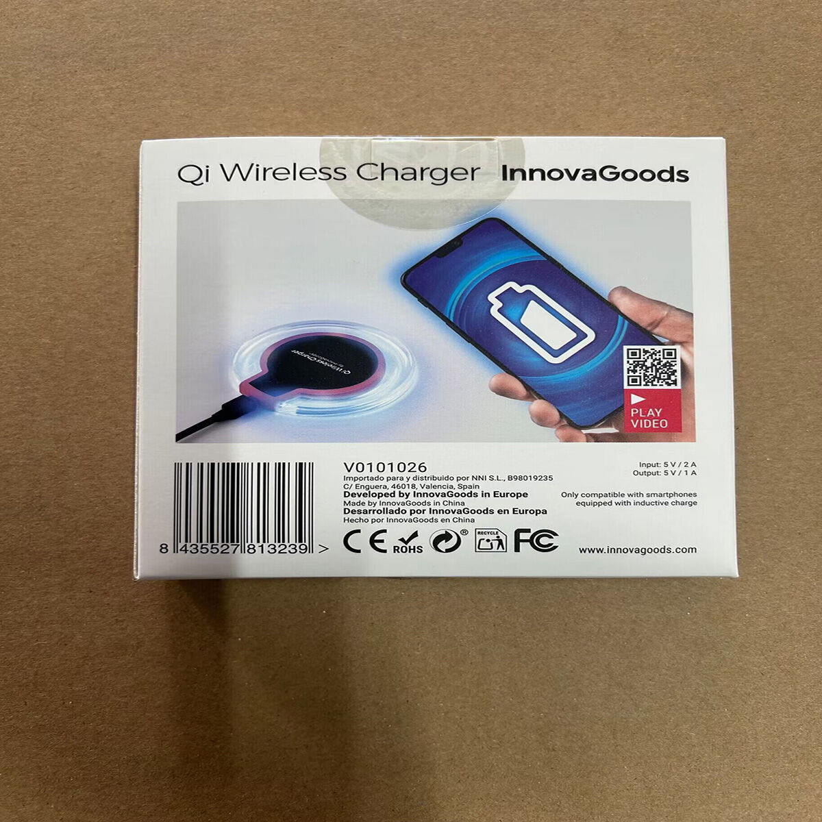 Qi Trådlös Laddare till Smartphones InnovaGoods - 29