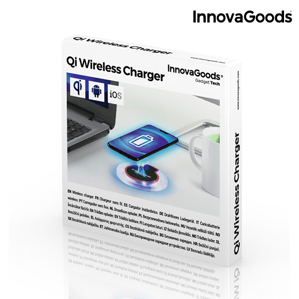 Qi Trådlös Laddare till Smartphones InnovaGoods - 3