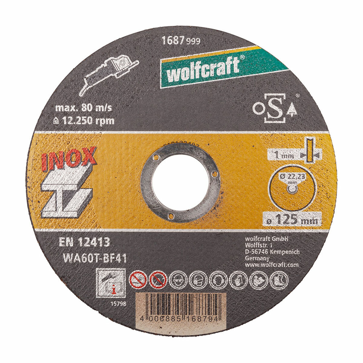 Skivavskiljare Wolfcraft 8463000 Ø 125 mm
