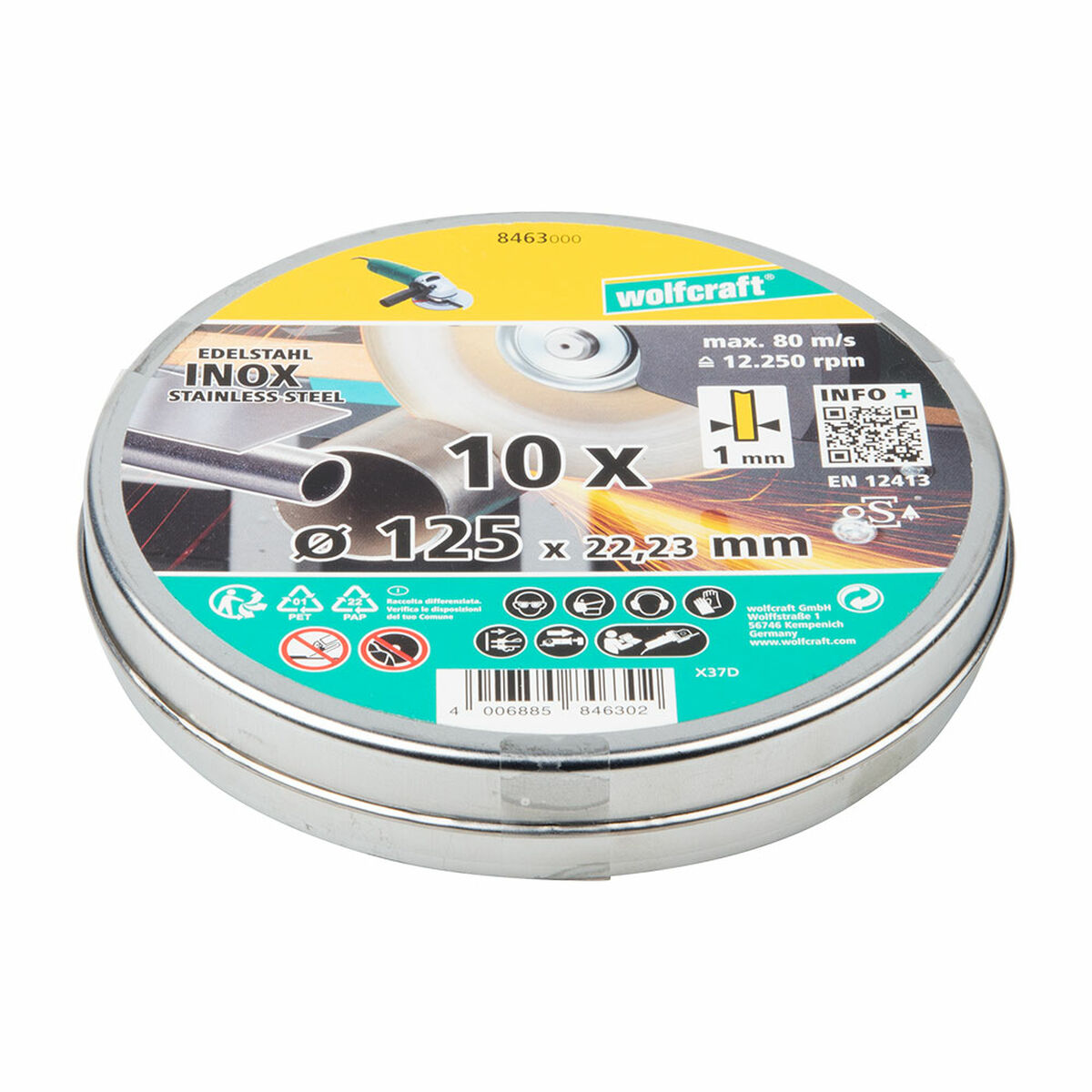 Skivavskiljare Wolfcraft 8463000 Ø 125 mm - 2