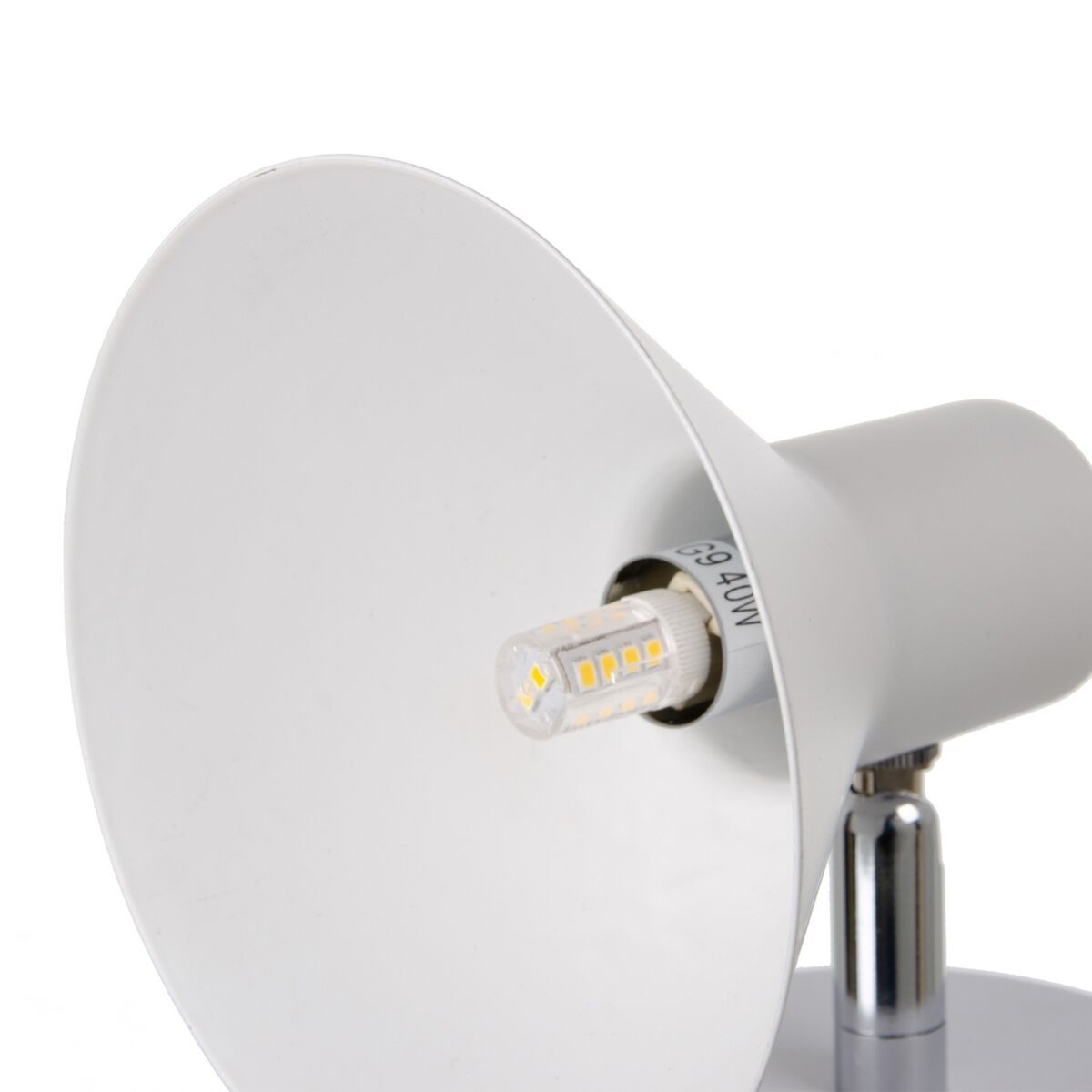 Vägglykta Vit 40 W 220 V 13 x 15,5 x 14 cm - 3