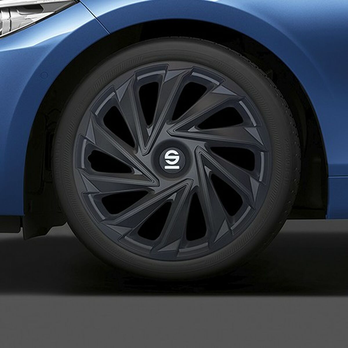 Navkapsel Sparco Varese Svart 15" 4 antal - 2