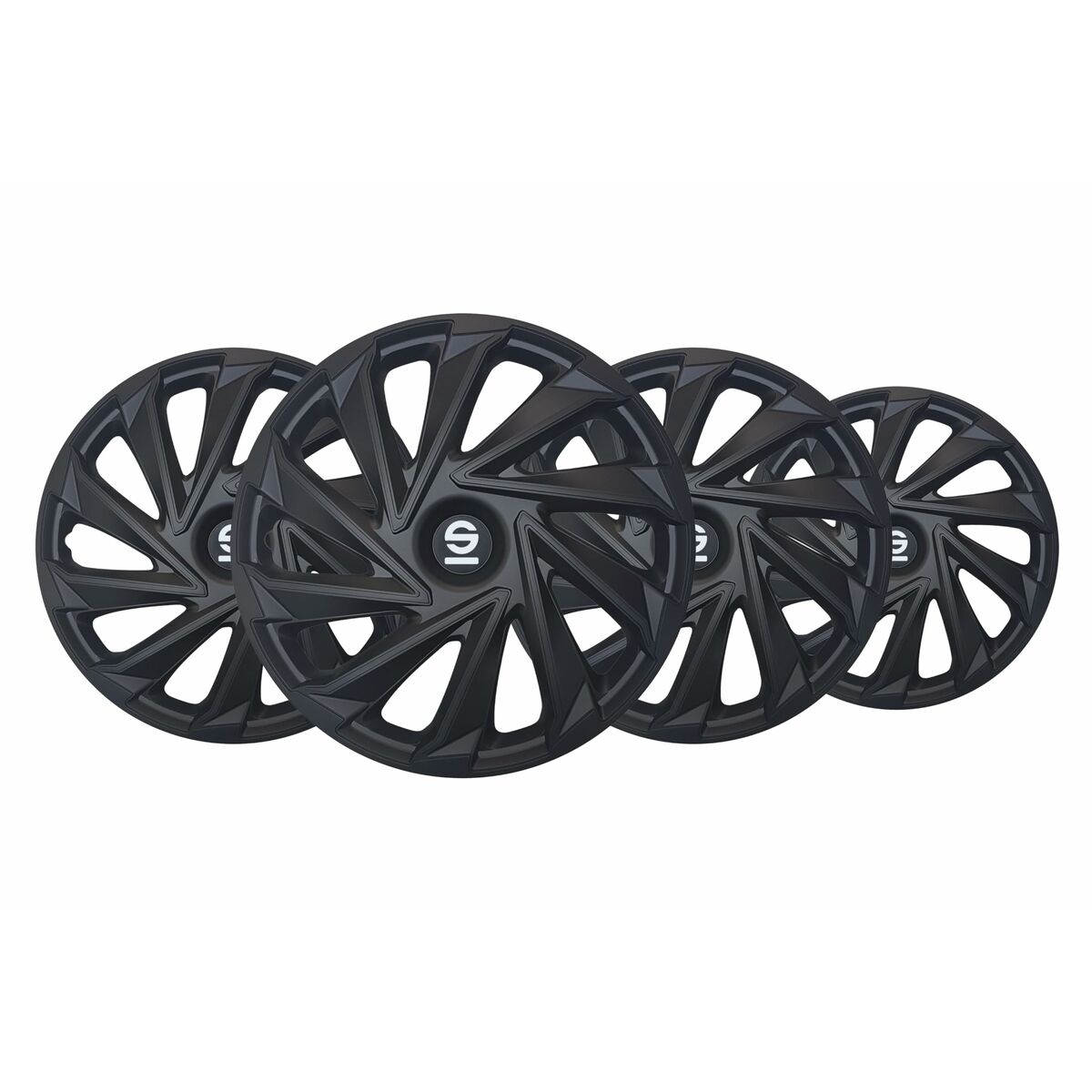 Navkapsel Sparco Varese Svart 15" 4 antal