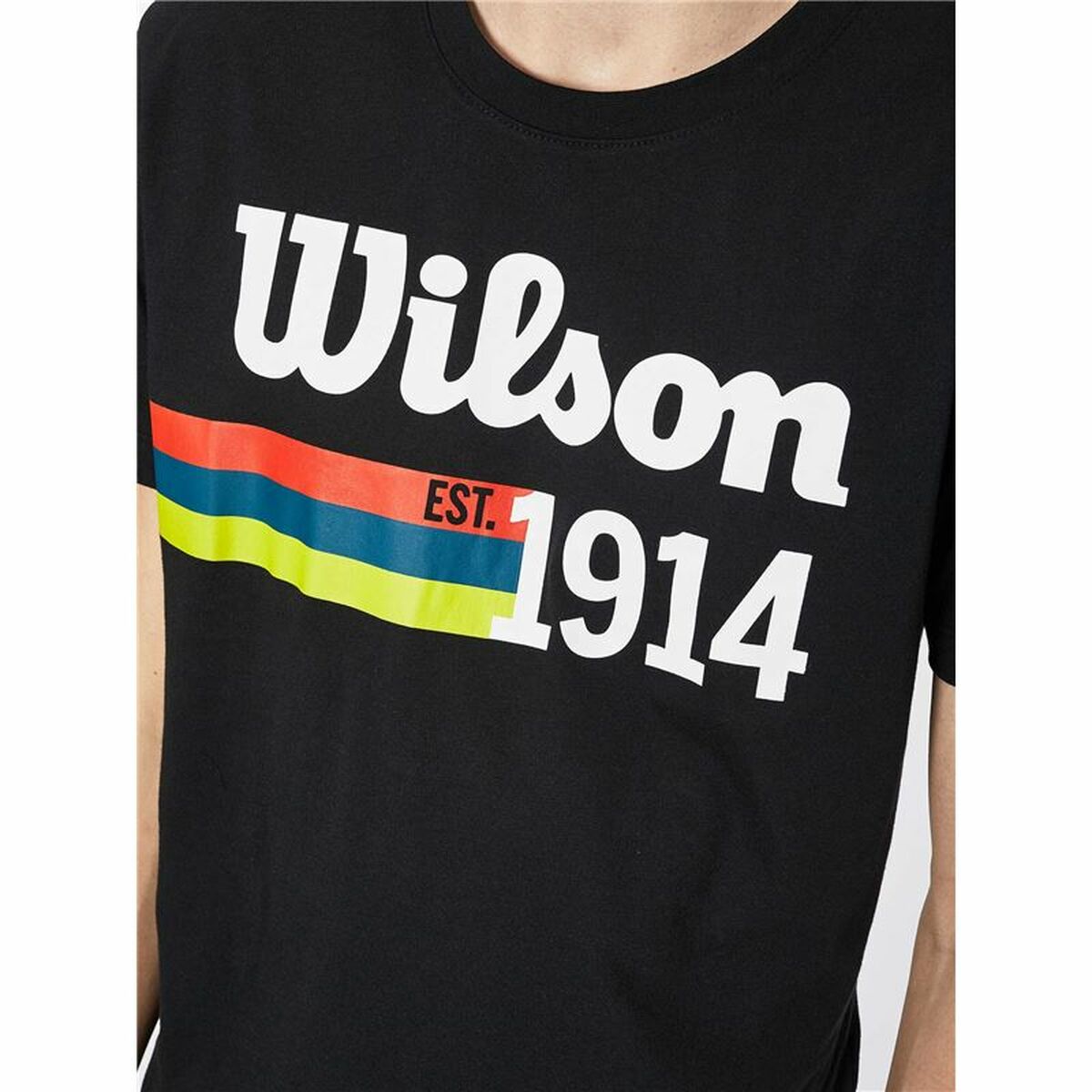T-shirt med kortärm Herr Wilson Wilson Script 14 Svart - 3