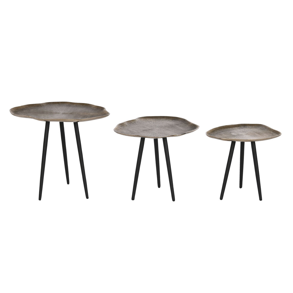 3-bordsset Home ESPRIT Aluminium - 4