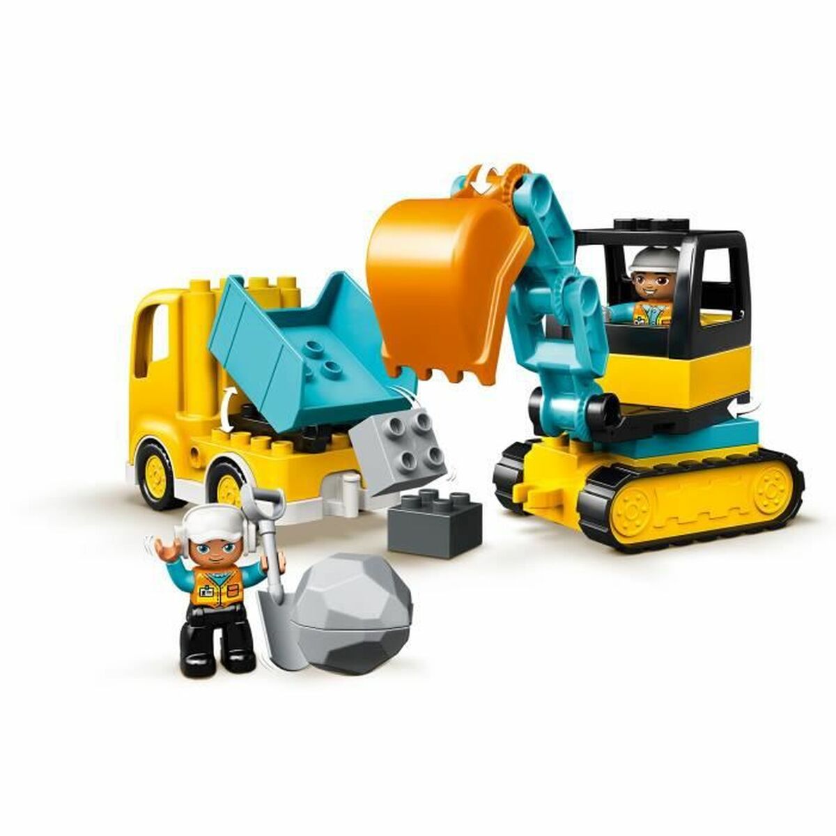 Playset Lego Construction 10931 Truck and Backhoe - 2