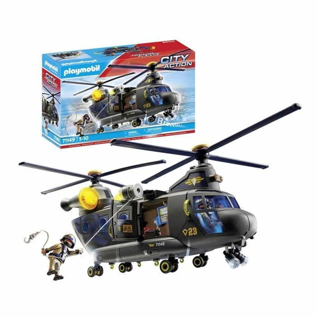 Leksakspaket Playmobil Police Plane City Action Plast - 3