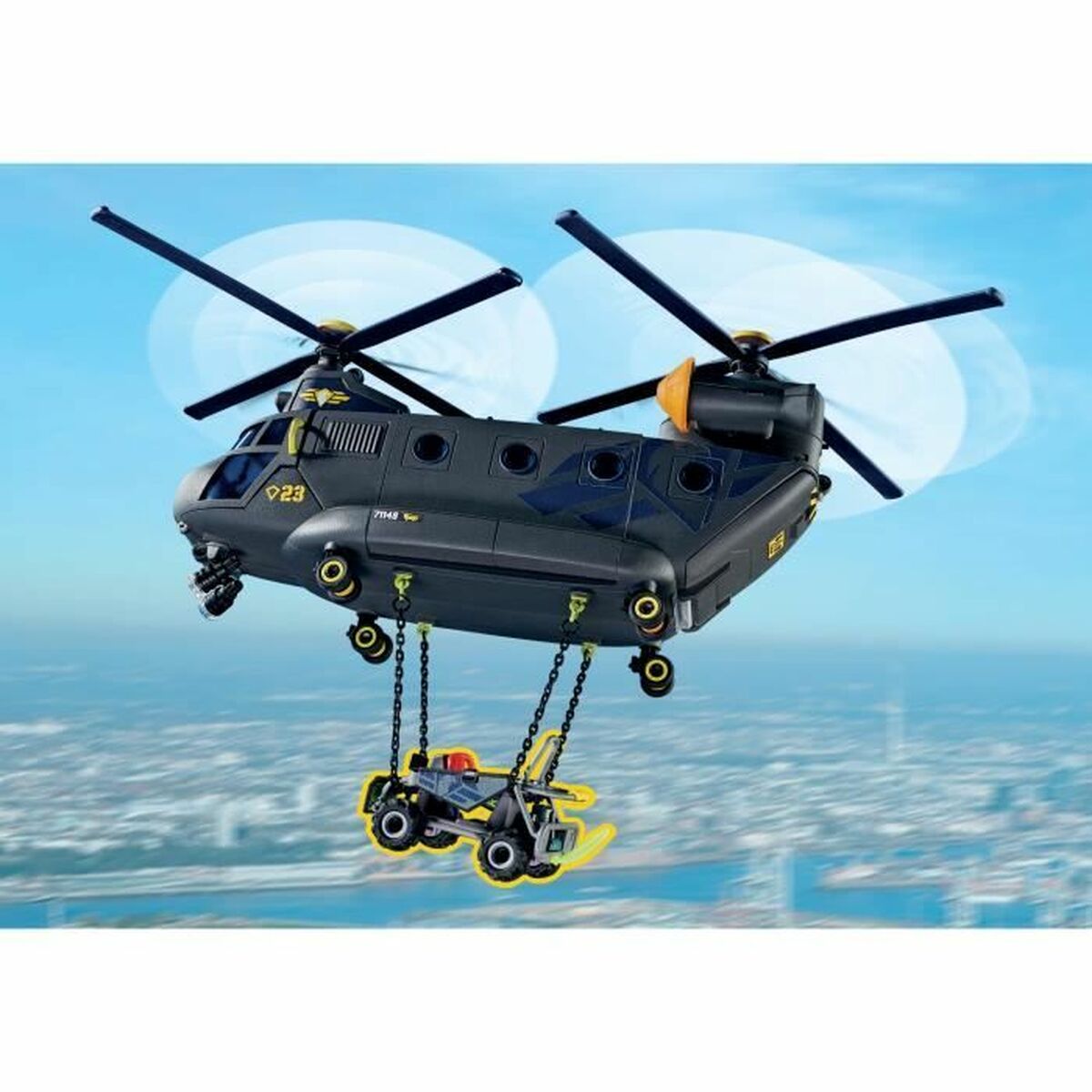 Leksakspaket Playmobil Police Plane City Action Plast - 4