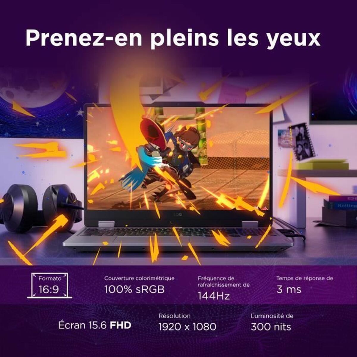 Bärbar dator Lenovo Intel Core I5-13450HX SSD AZERTY - 2