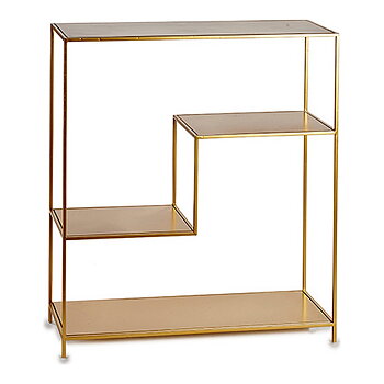 Bokhylla Gift Decor BIG-S3605000 Gyllene Metall 85 x 95 x 30 cm