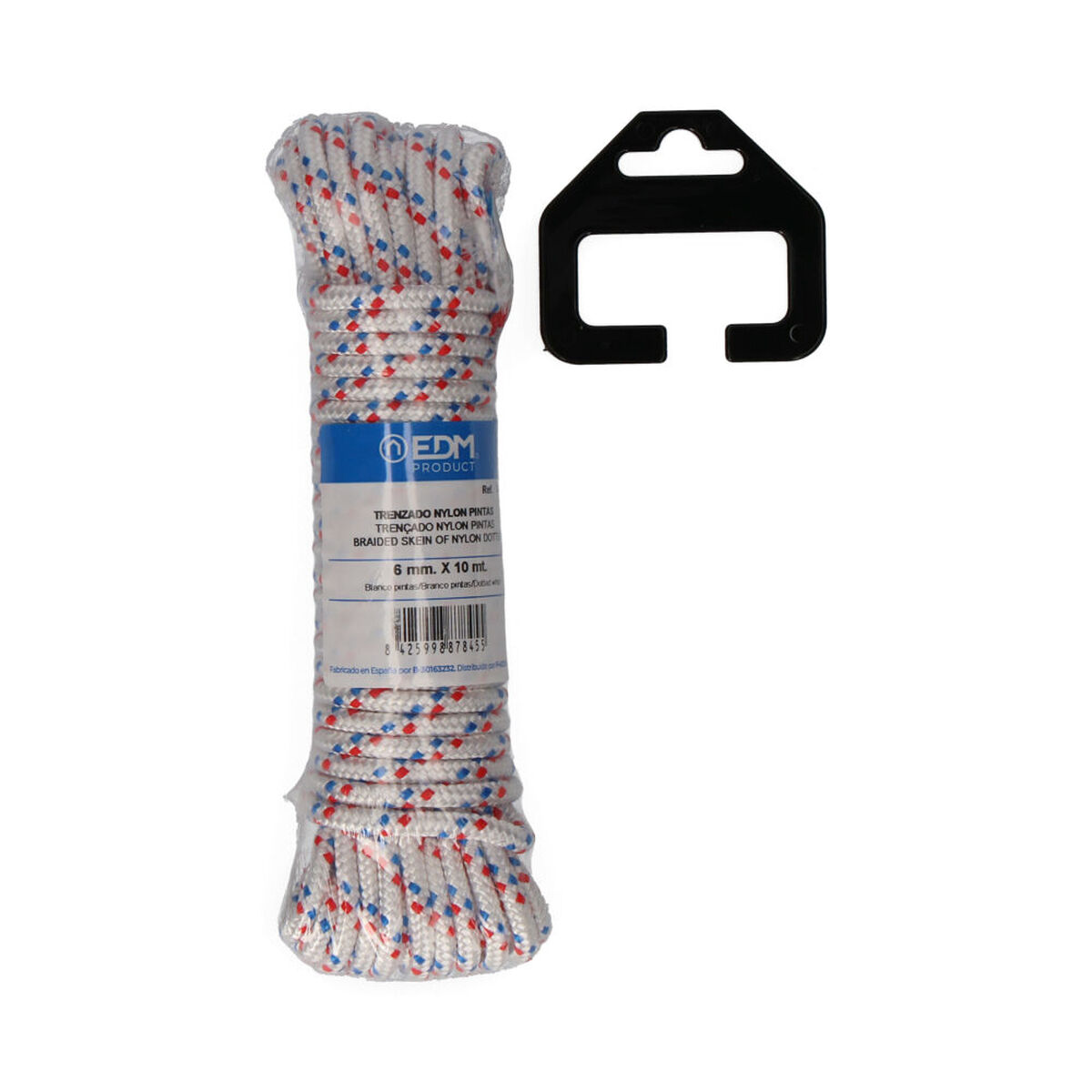 Flätat rep EDM 87845 Trefärgad Nylon 10 m - 5