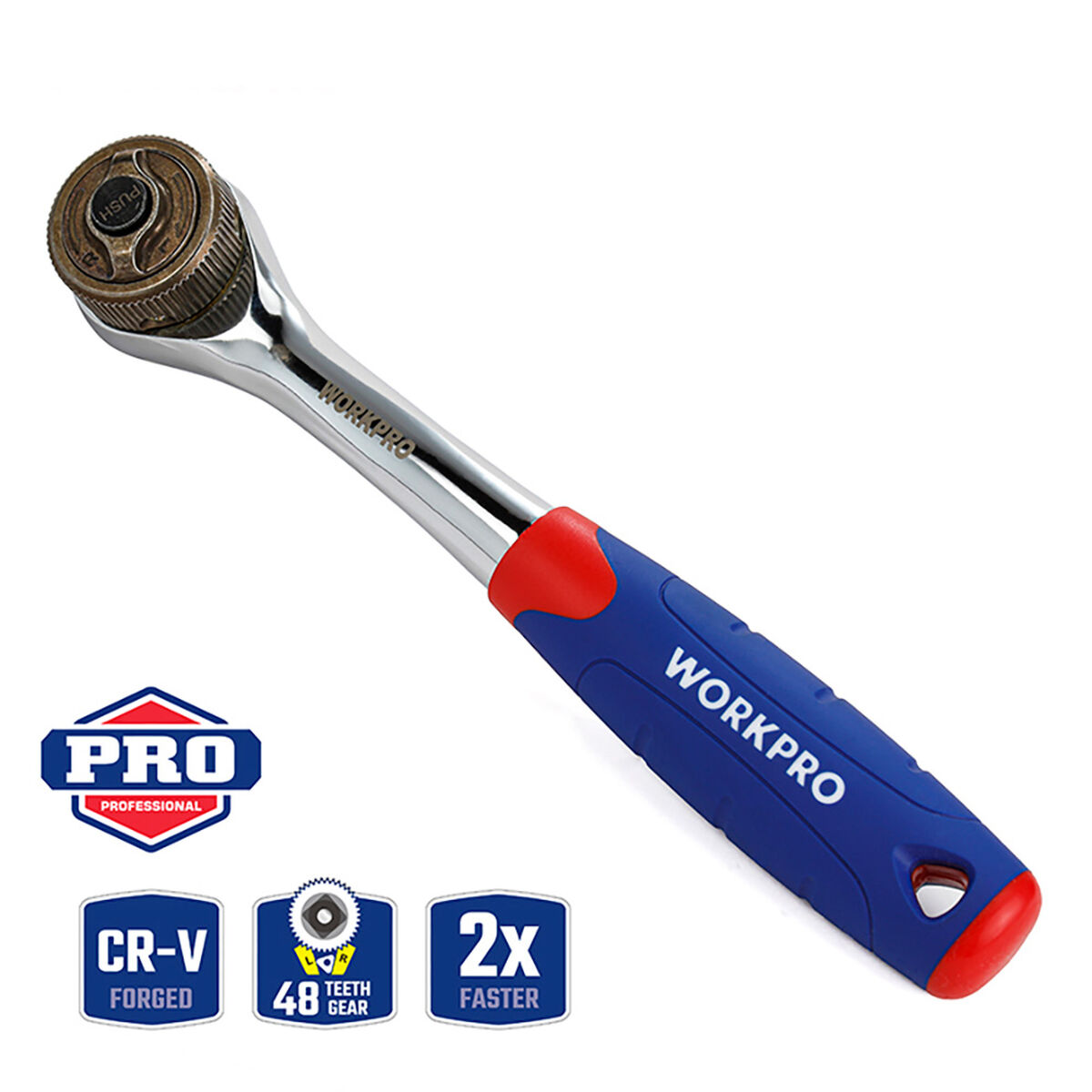 Hylsnyckel Workpro Double Drive 3/8" - 8