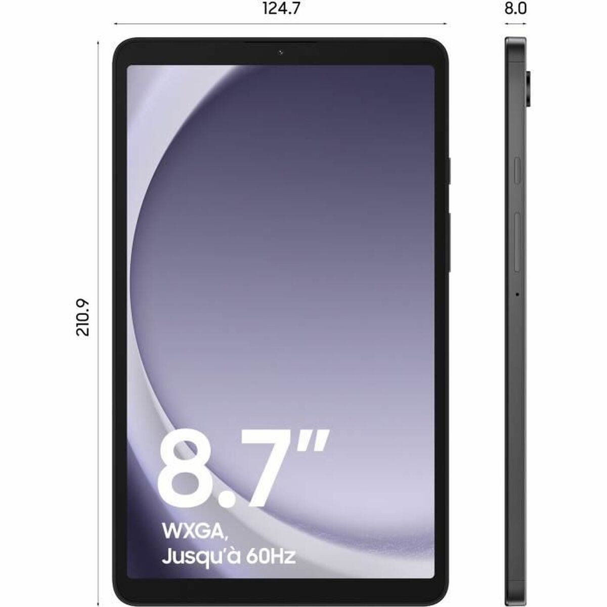 Läsplatta Samsung SM-X110NZAEEUB 8,7" 8 GB RAM 128 GB Grå Grafit - 3