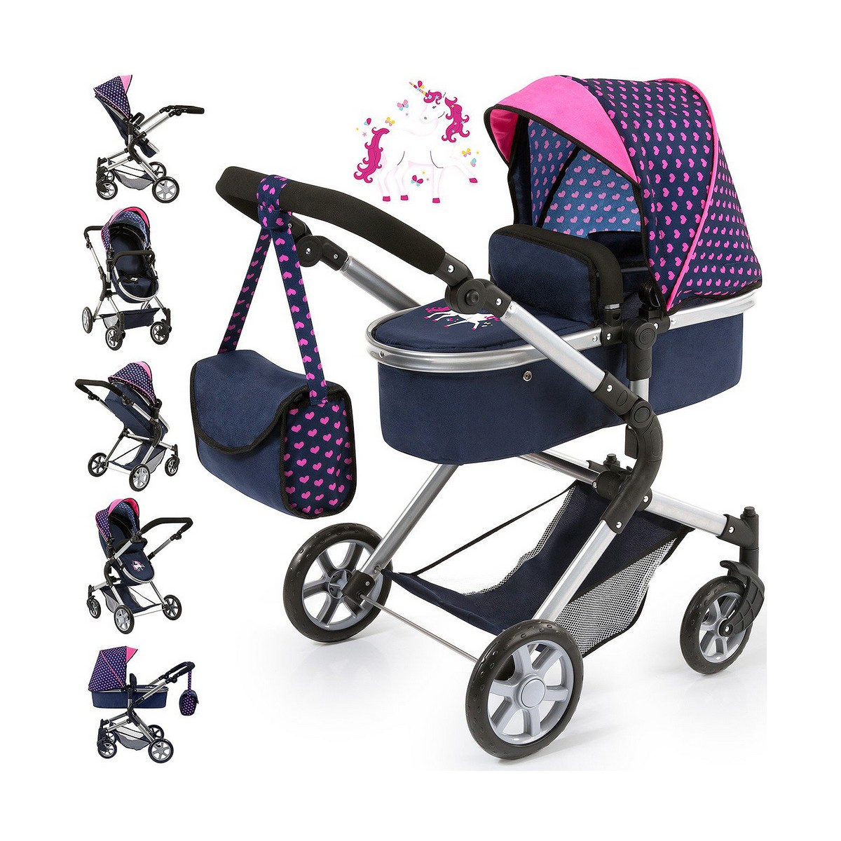 Dockvagn Reig Combi Neo Pro Marinblå 63 cm - 22