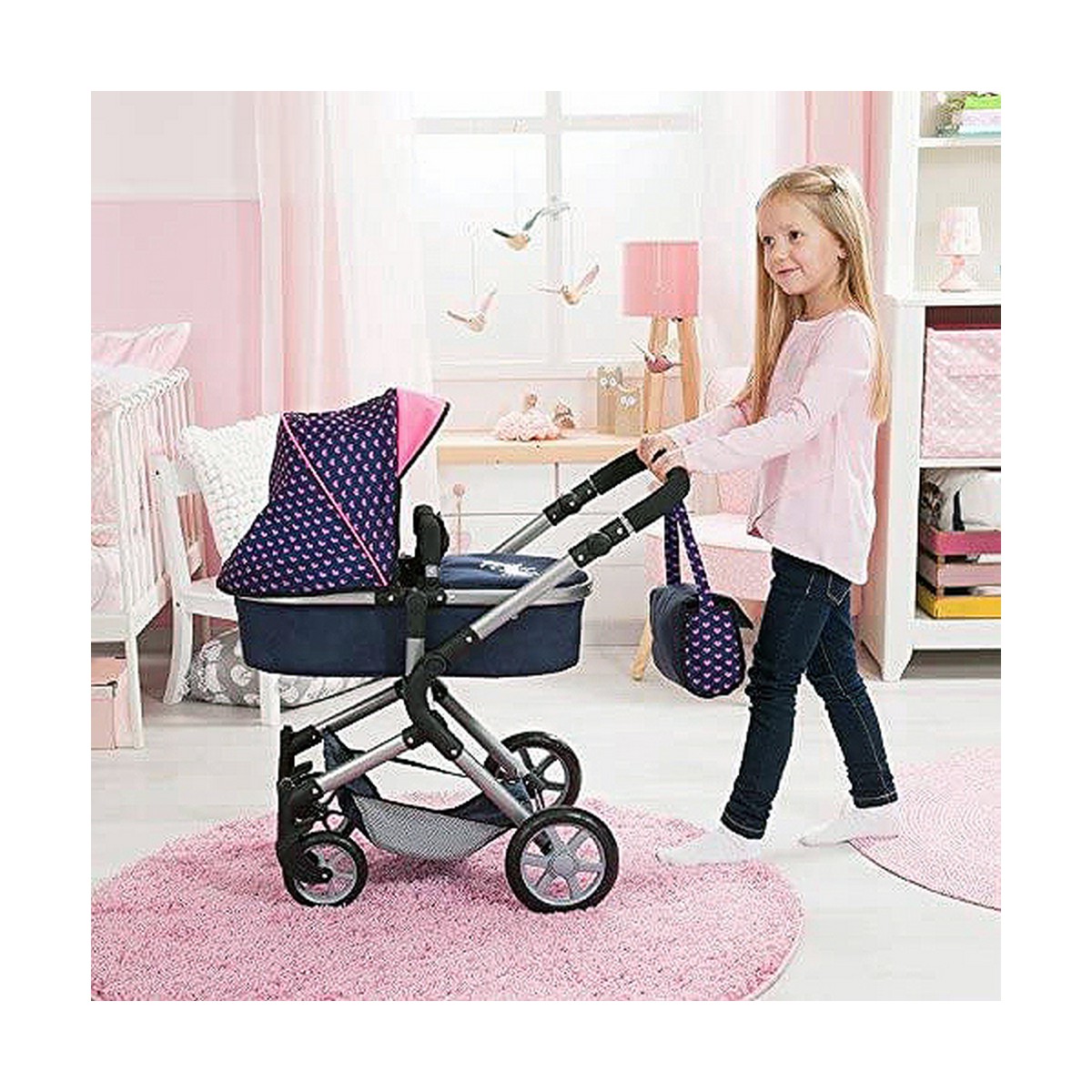 Dockvagn Reig Combi Neo Pro Marinblå 63 cm - 23