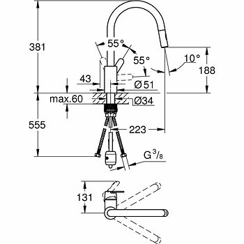 Blandare Grohe 31484001