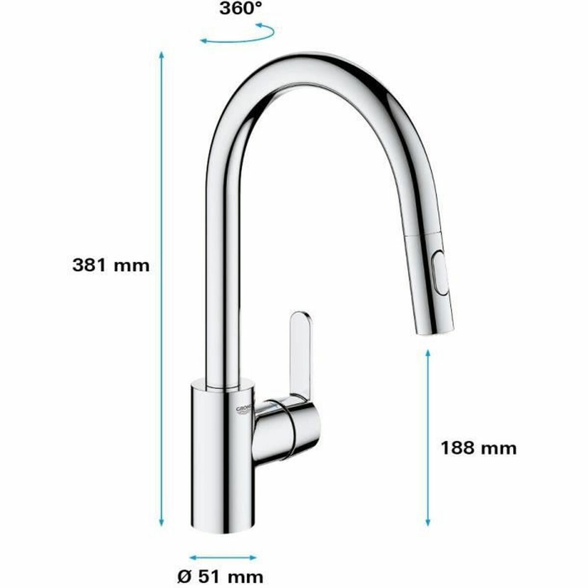 Blandare Grohe 31484001 - 5