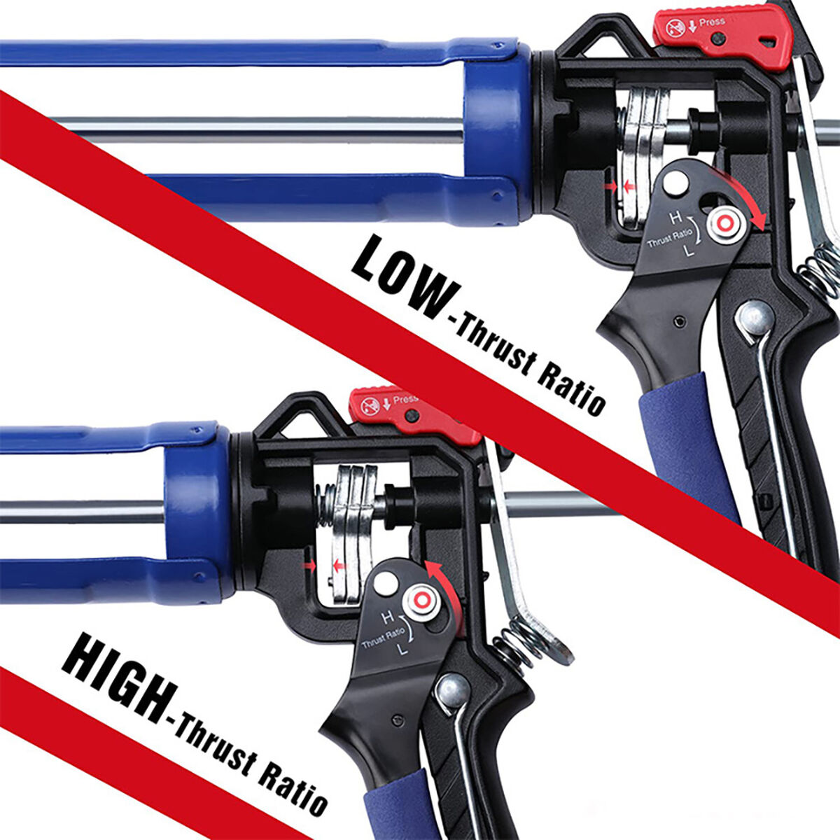 Silikonpistol Workpro Blå Svart 230 mm - 6