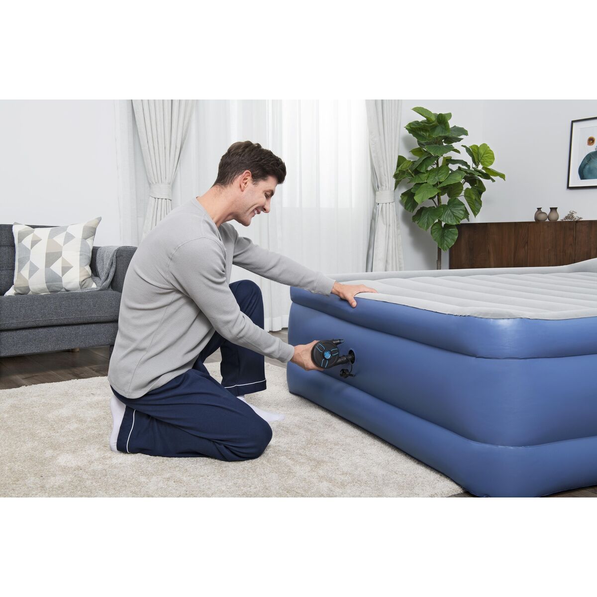 Bestway Elektrisk Pump 11,5x10,1x10,4 cm 565 L/min Uppblåsbar och Camping 62260 - 3