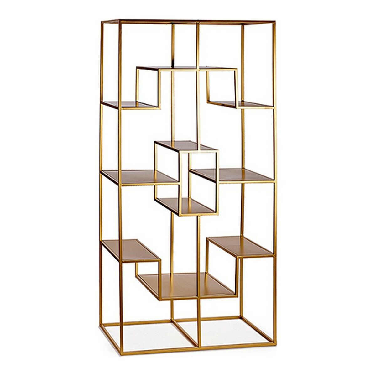 Bokhylla Gift Decor BIG-S3605004 Gyllene Metall 45 x 200 x 100 cm - 5