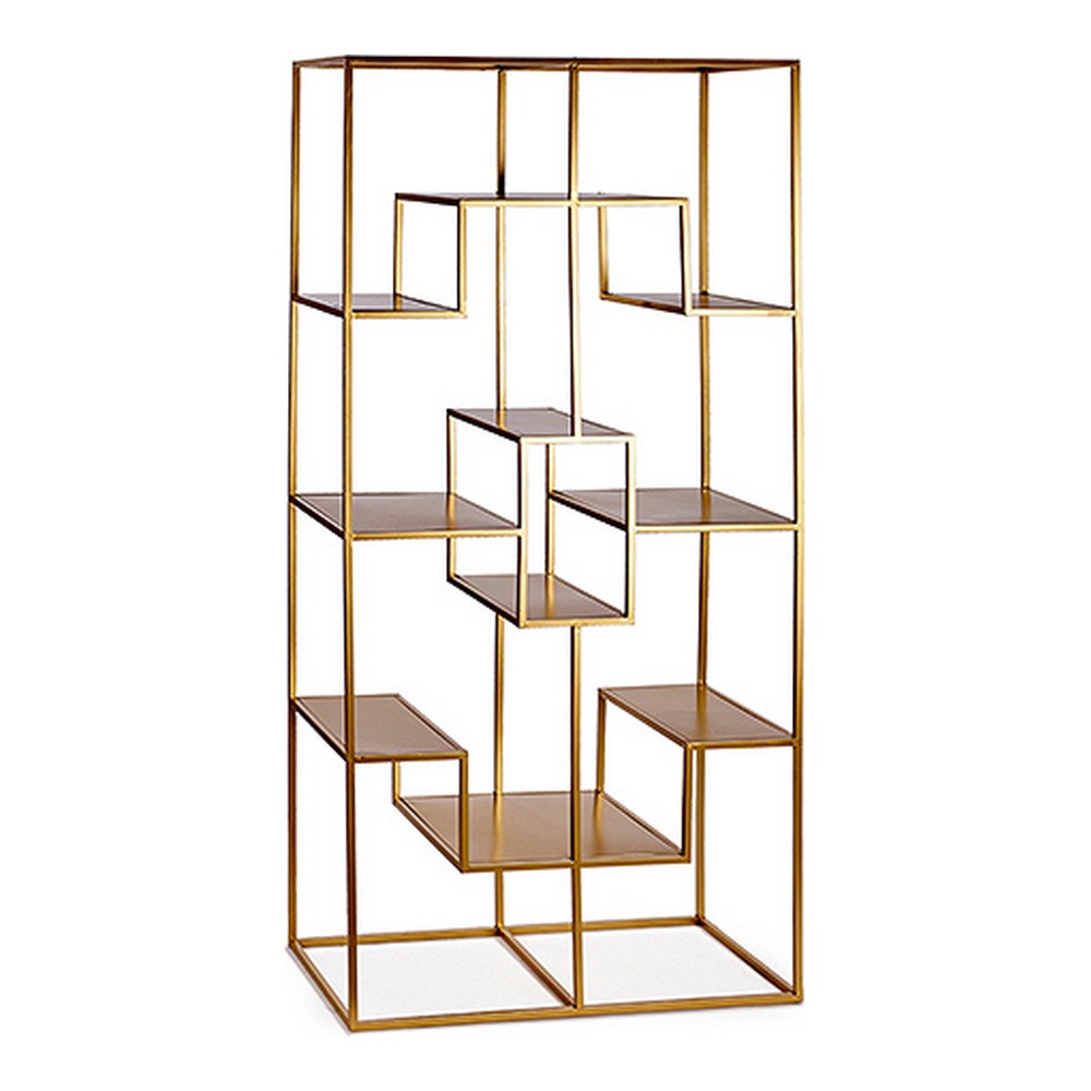 Bokhylla Gift Decor BIG-S3605004 Gyllene Metall 45 x 200 x 100 cm