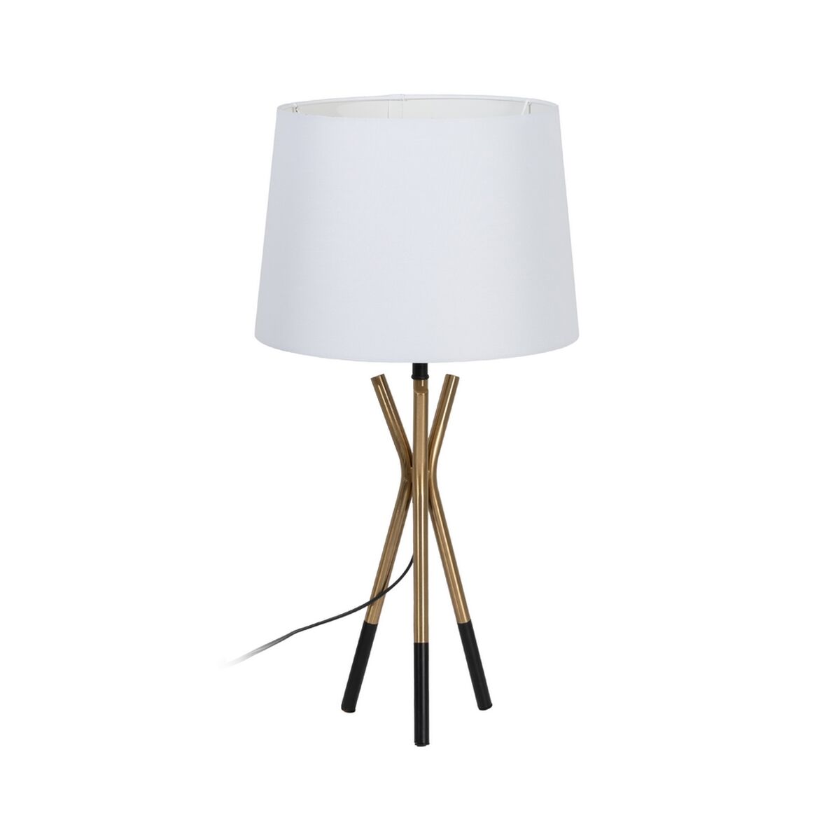 Bordslampa Vit Svart Gyllene Järn 40 W 33 x 33 x 63,5 cm
