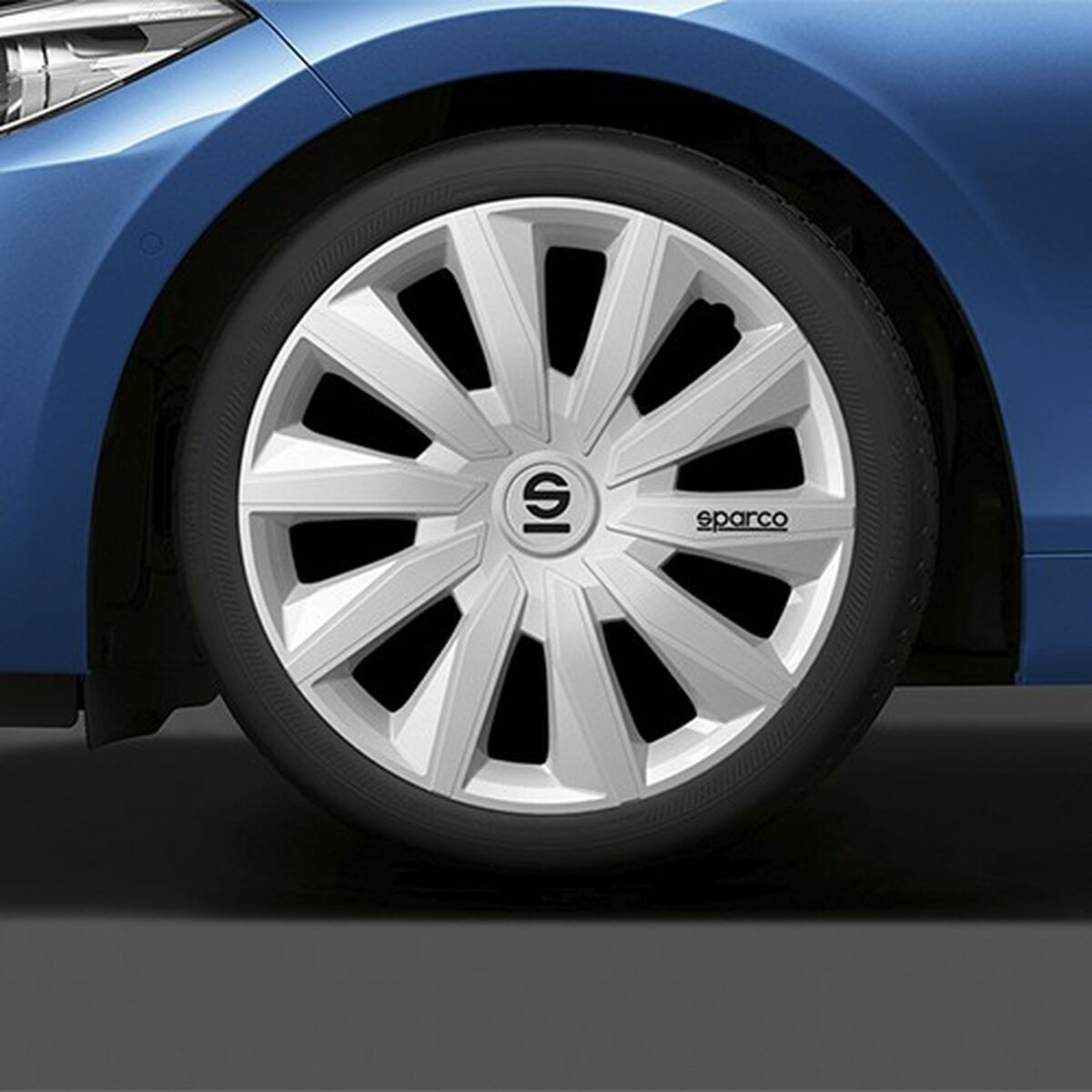Navkapsel Sparco Milano Silver 15" 4 antal - 2