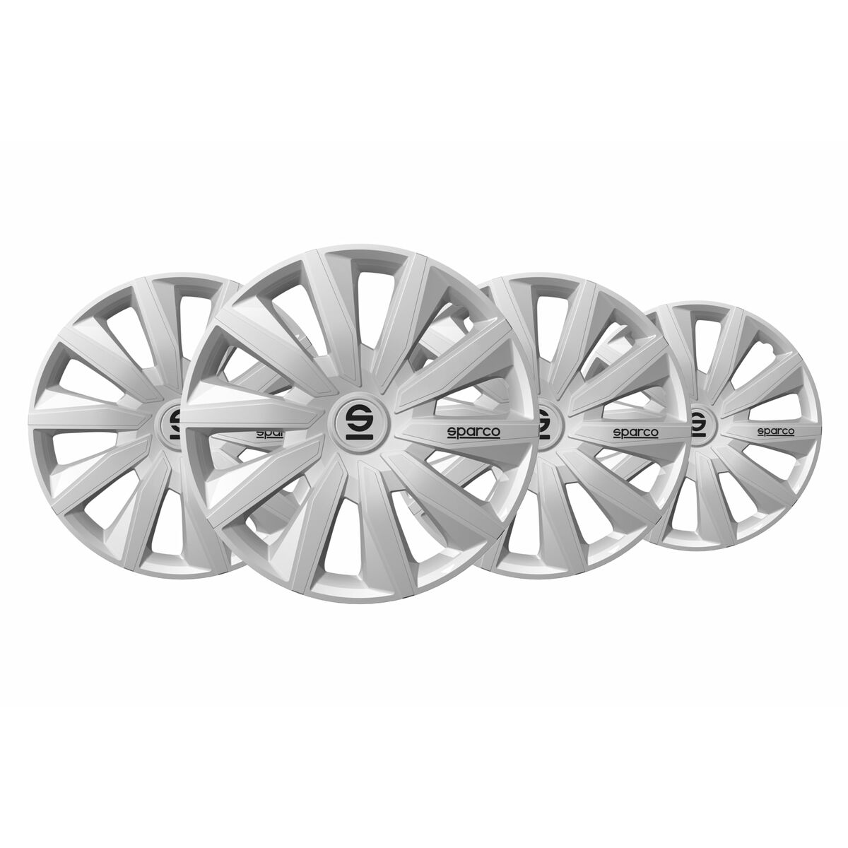 Navkapsel Sparco Milano Silver 15" 4 antal
