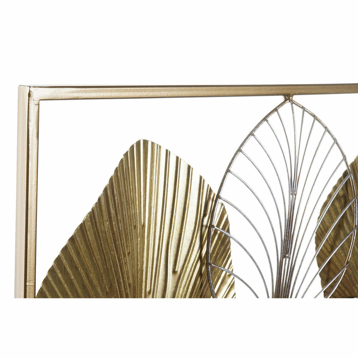 Väggdekoration DKD Home Decor Gyllene Löv av en växt 54 x 5 x 91,5 cm - 5