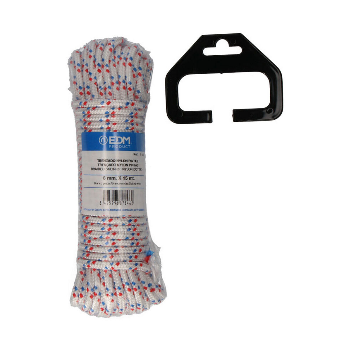 Flätat rep EDM 87846 Trefärgad Nylon 15 m - 3