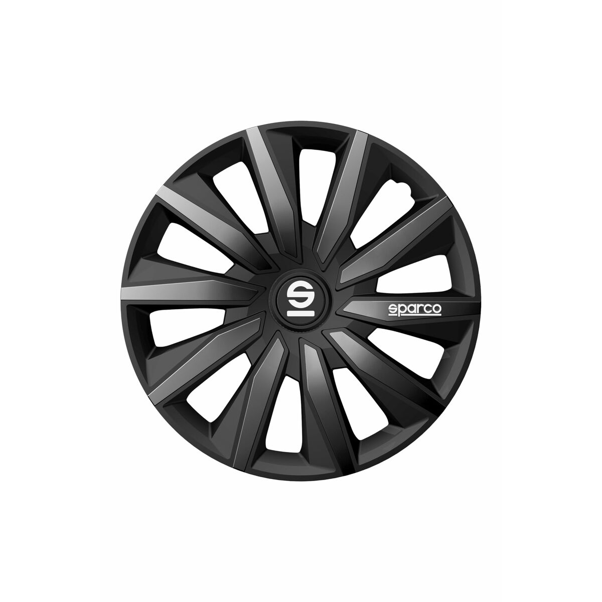 Navkapsel Sparco Milano Svart/Grå 16" 4 antal - 3