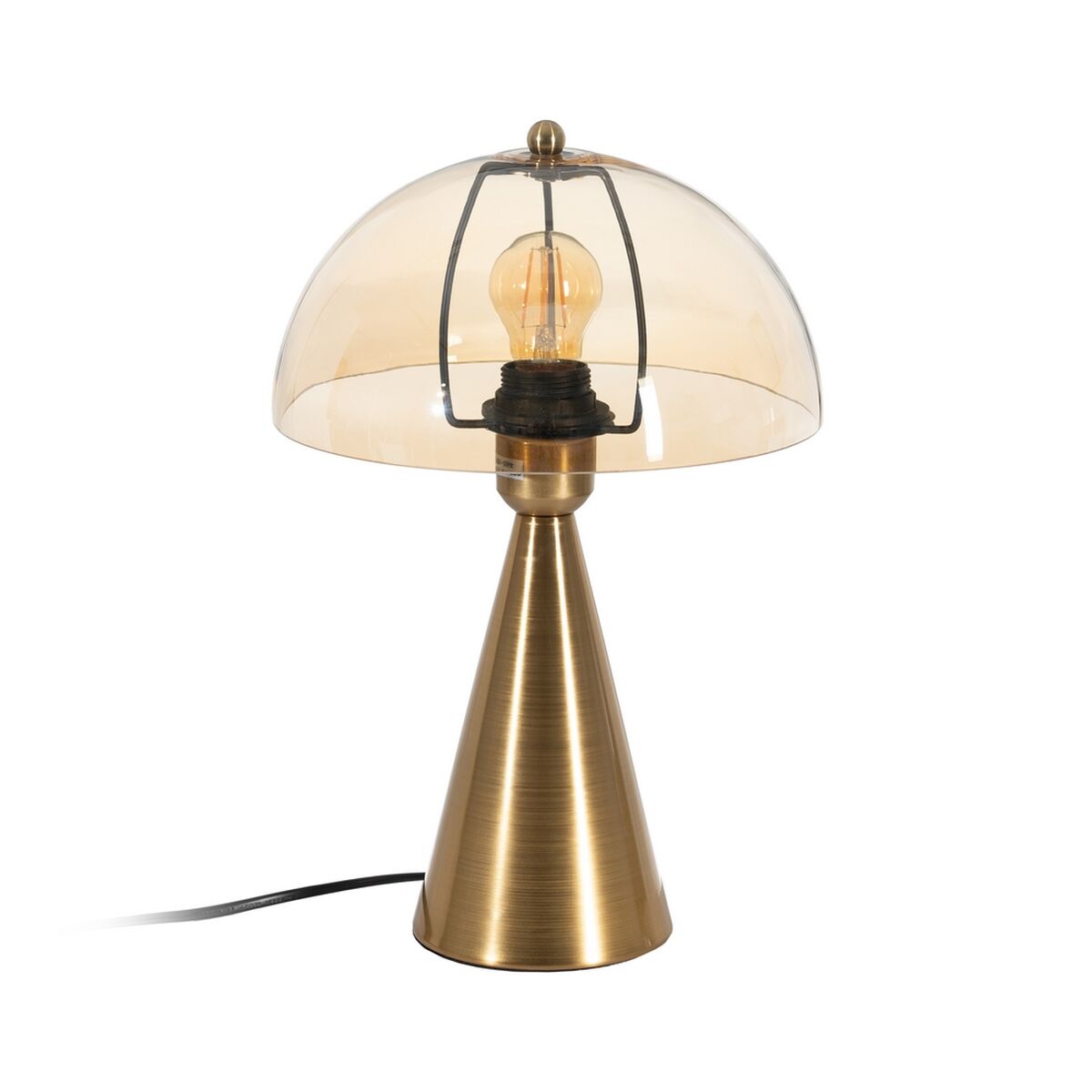 Bordslampa Gyllene Glas Järn 40 W 25 x 25 x 37 cm