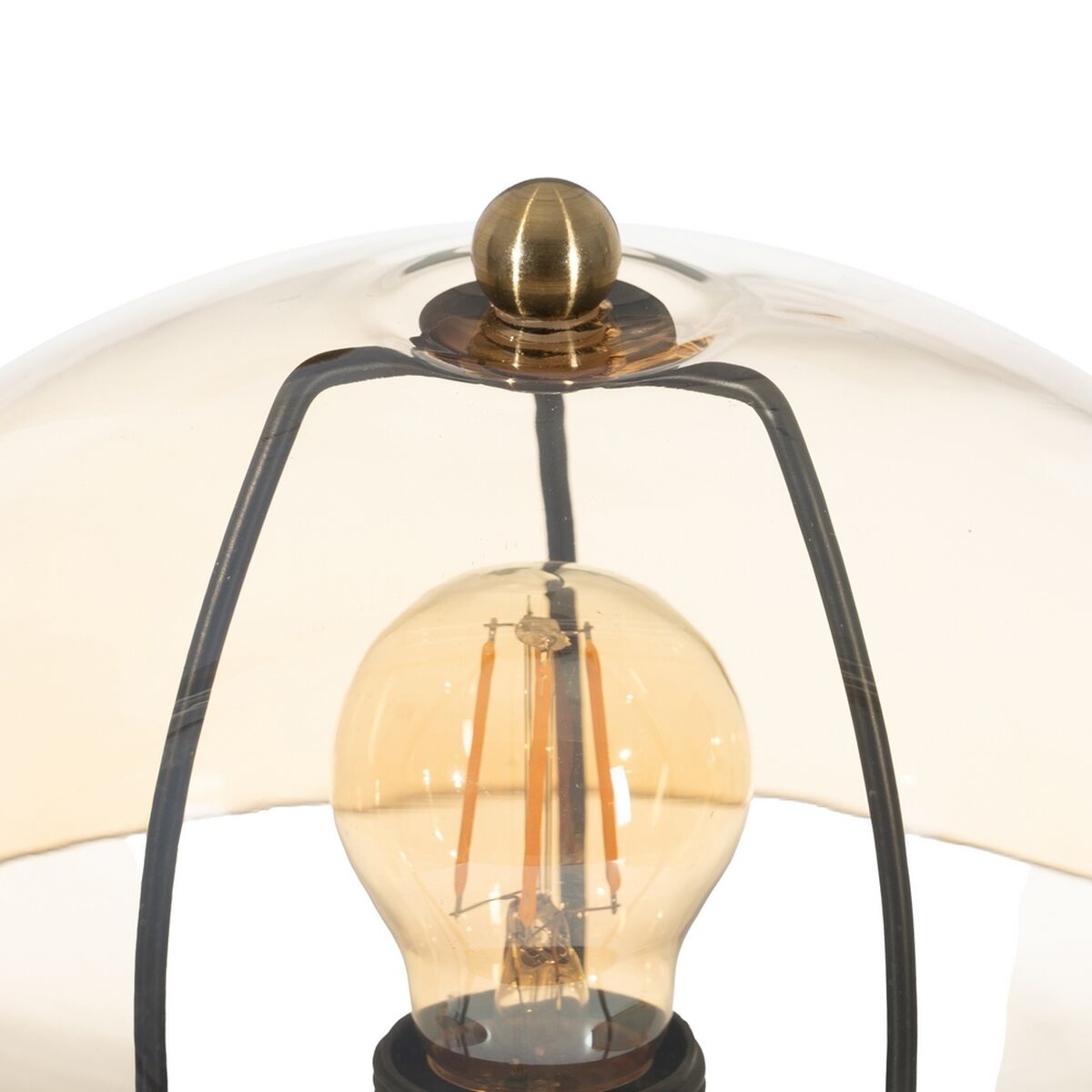 Bordslampa Gyllene Glas Järn 40 W 25 x 25 x 37 cm - 2