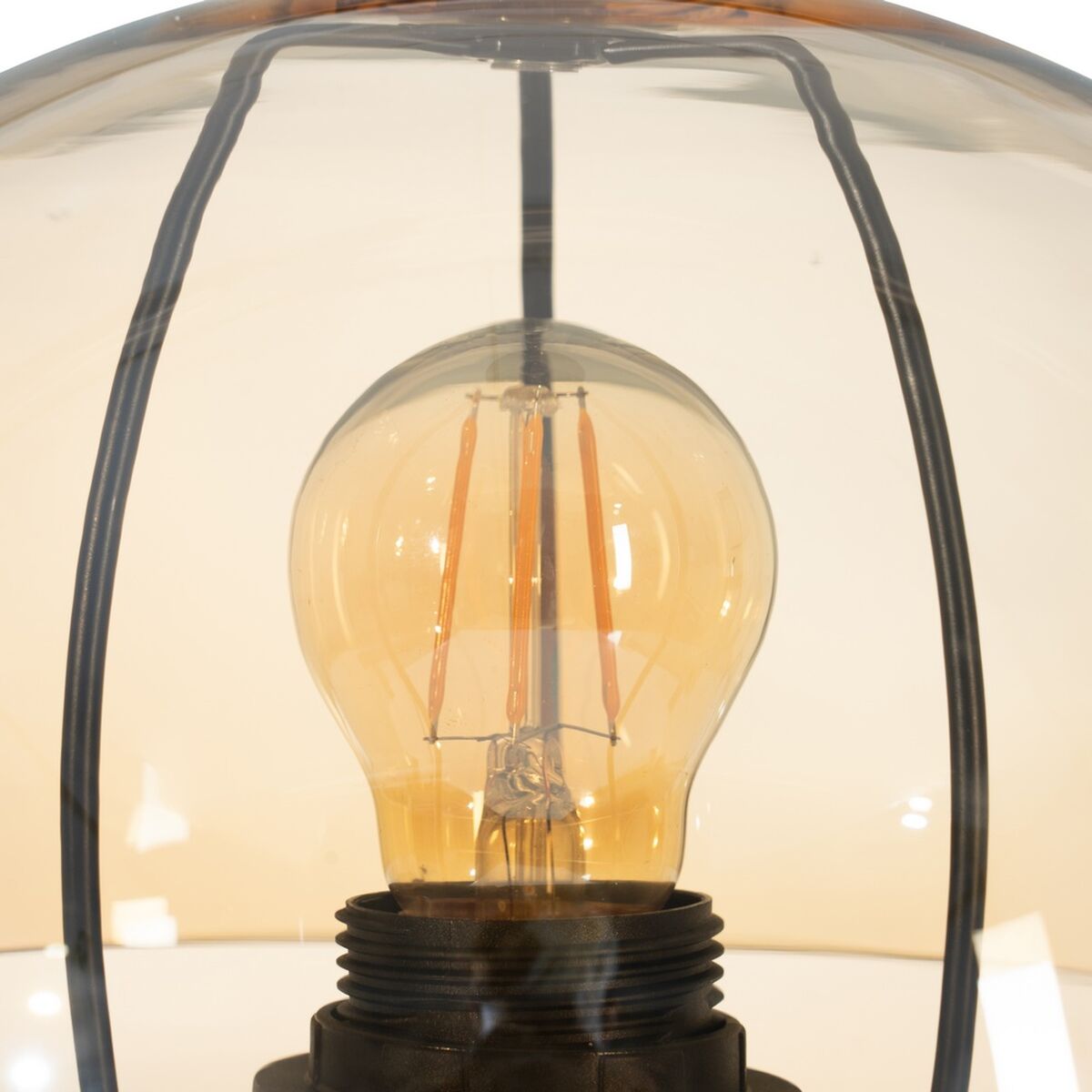 Bordslampa Gyllene Glas Järn 40 W 25 x 25 x 37 cm - 3