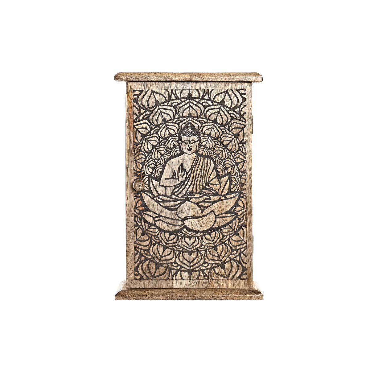 Nyckelskåp DKD Home Decor Brun Mörkbrun 18 x 7,5 x 28 cm - 4