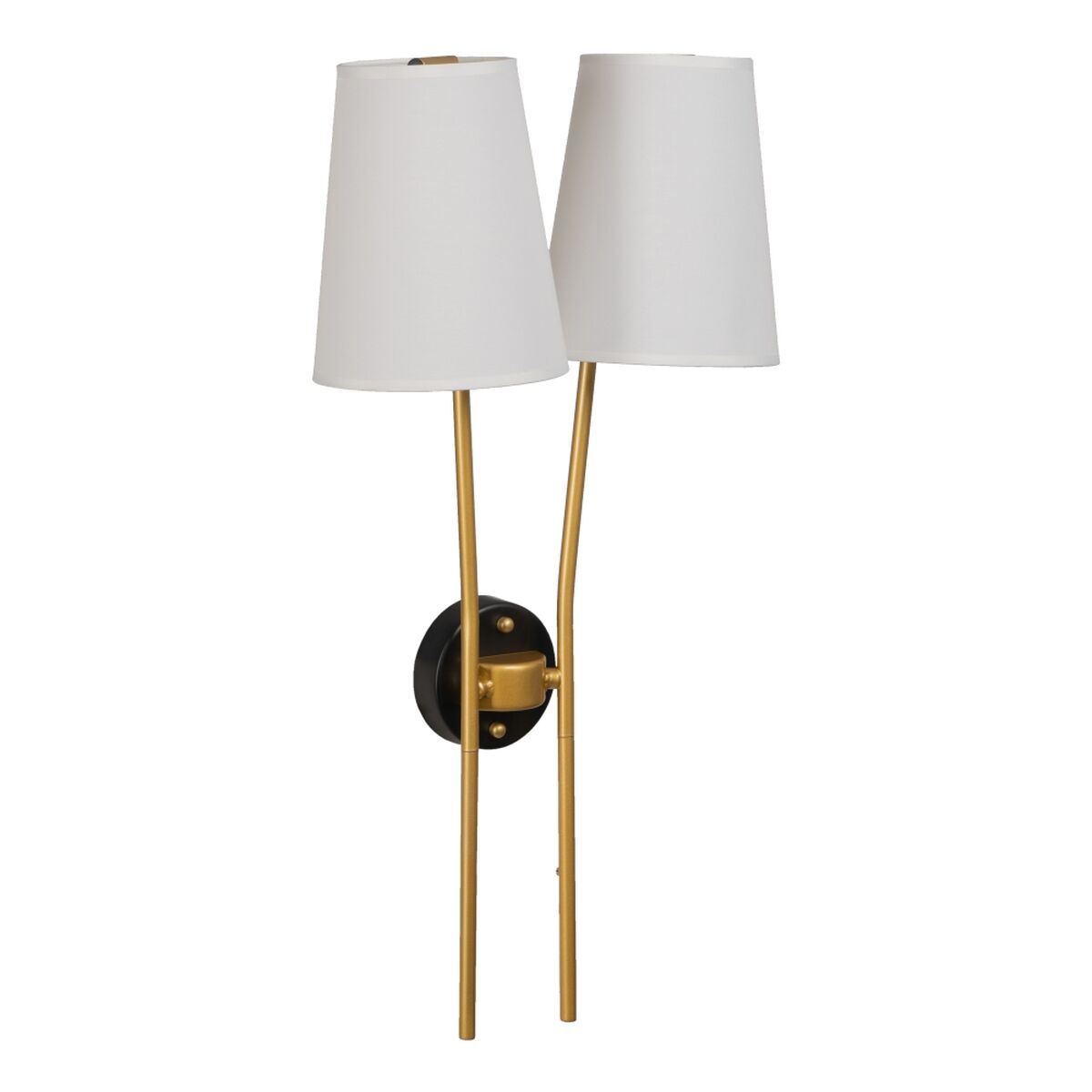 Vägglampa 32 x 16 x 64 cm Svart Gyllene Metall Modern - 7