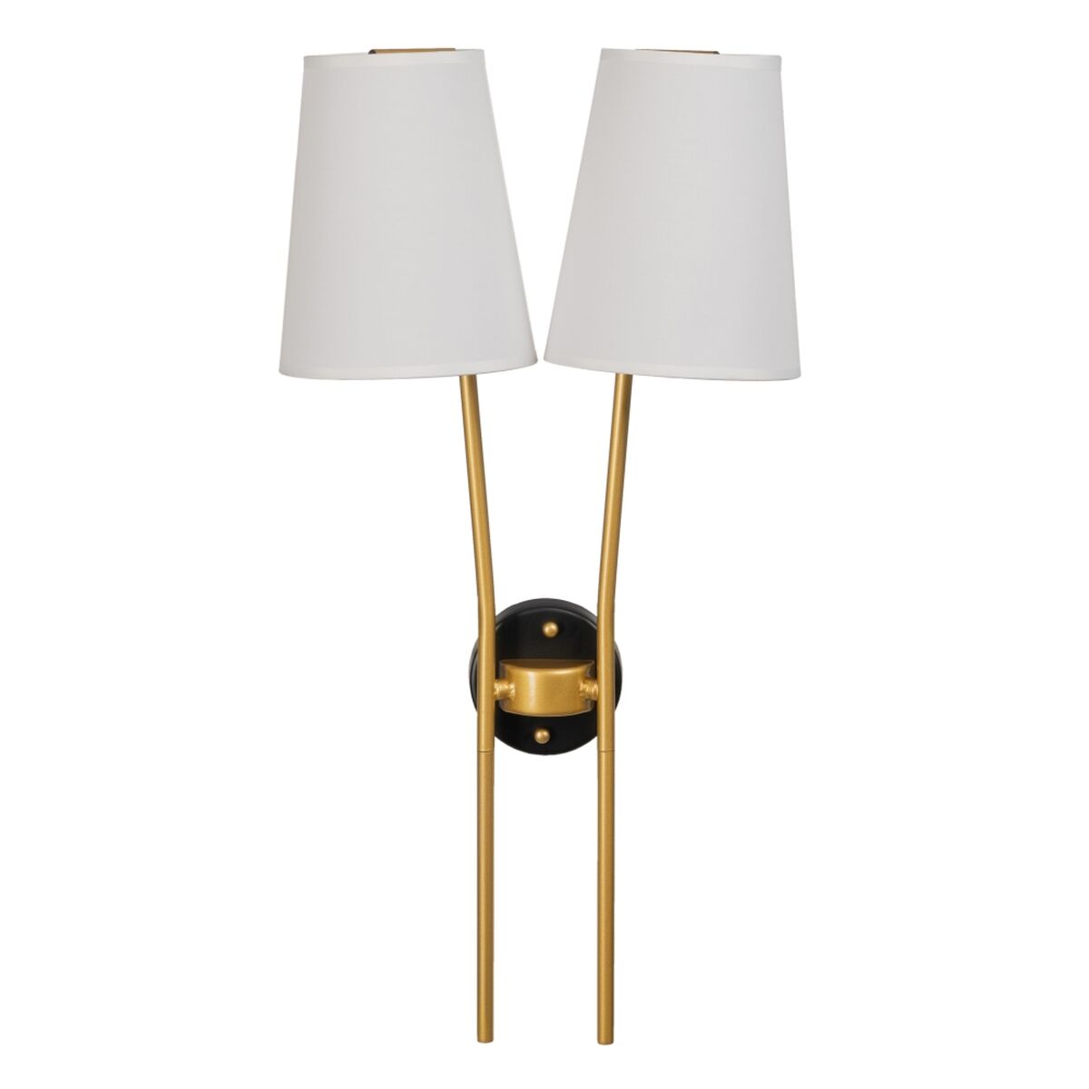 Vägglampa 32 x 16 x 64 cm Svart Gyllene Metall Modern - 6