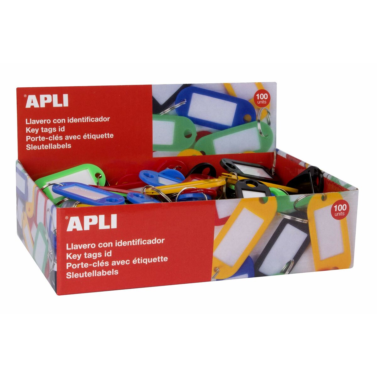 Nyckelkedja Apli Etikett Multicolour 100 antal 100 Delar - 2