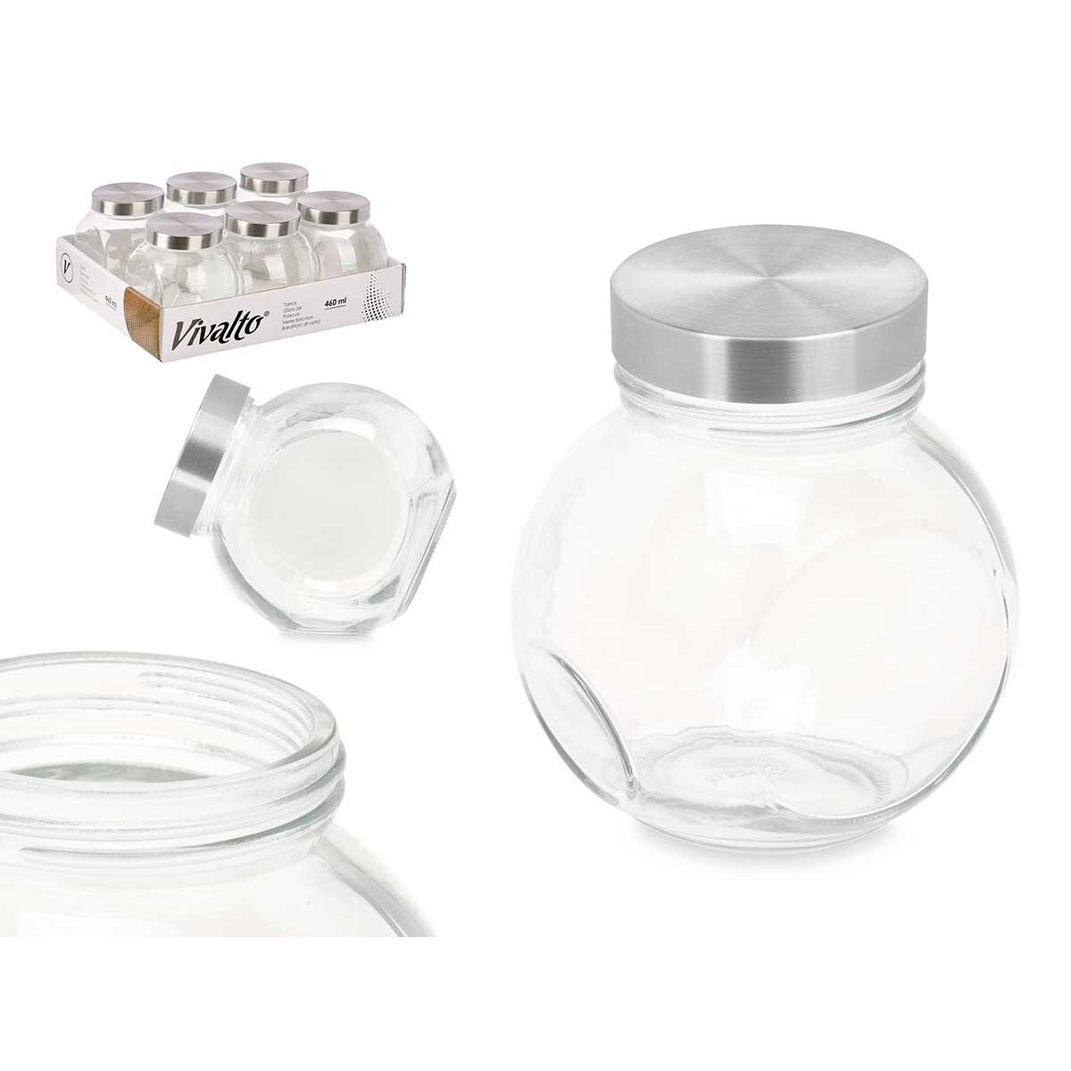 Kakburk Vivalto CW-74-4/TH6 Transparent Glas 460 ml 10 x 11 x 10 cm (6 antal) - 3